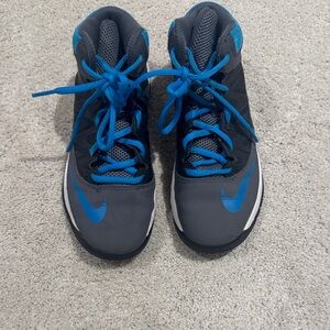 Nike Kids High-Top Sneakers - Black and Blue